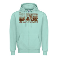 Seafoam grand canyon Zipper Hoodie - linhVisuals