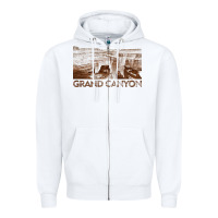 White grand canyon Zipper Hoodie - linhVisuals