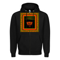 Black erykah badu Mama's Gun Zipper Hoodie - linhVisuals