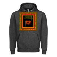 Charcoal Heather erykah badu Mama's Gun Zipper Hoodie - linhVisuals