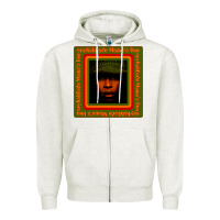Oatmeal Heather erykah badu Mama's Gun Zipper Hoodie - linhVisuals