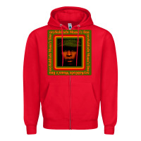 Red erykah badu Mama's Gun Zipper Hoodie - linhVisuals