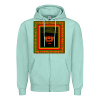 Seafoam erykah badu Mama's Gun Zipper Hoodie - linhVisuals