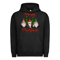 Pigment Black Merry Christmas Gnomes Urban Hoodie - RanaPortraitStore