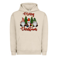 Pigment French Oak Merry Christmas Gnomes Urban Hoodie - RanaPortraitStore