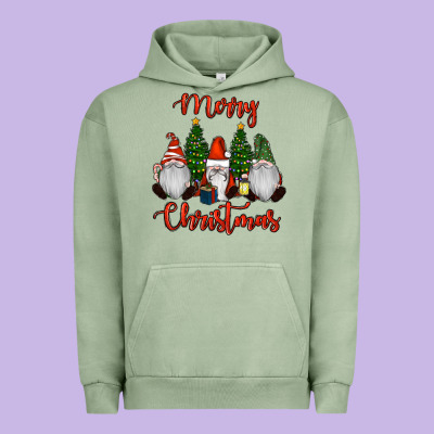 Merry Christmas Gnomes Urban Hoodie Designed By Ranaportraitstore