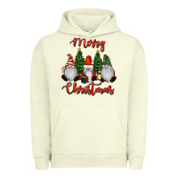 Pigment Pistachio Merry Christmas Gnomes Urban Hoodie - RanaPortraitStore