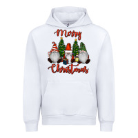 White Merry Christmas Gnomes Urban Hoodie - RanaPortraitStore