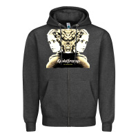 Charcoal Heather felt montain goldfrapp Zipper Hoodie - linhVisuals