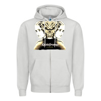 Dove Grey felt montain goldfrapp Zipper Hoodie - linhVisuals