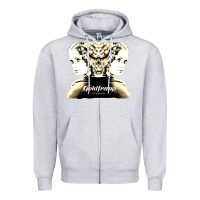 Heather Grey felt montain goldfrapp Zipper Hoodie - linhVisuals