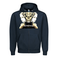 Navy felt montain goldfrapp Zipper Hoodie - linhVisuals