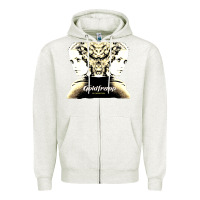 Oatmeal Heather felt montain goldfrapp Zipper Hoodie - linhVisuals