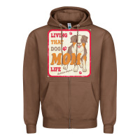 Chestnut australian shepherd mom t  shirt living that dog mom life australian s Zipper Hoodie - linhVisuals