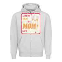 Dove Grey australian shepherd mom t  shirt living that dog mom life australian s Zipper Hoodie - linhVisuals