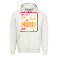 Oatmeal Heather australian shepherd mom t  shirt living that dog mom life australian s Zipper Hoodie - linhVisuals