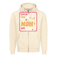 Sandshell australian shepherd mom t  shirt living that dog mom life australian s Zipper Hoodie - linhVisuals