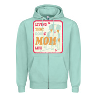 Seafoam australian shepherd mom t  shirt living that dog mom life australian s Zipper Hoodie - linhVisuals