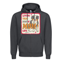 Smoke australian shepherd mom t  shirt living that dog mom life australian s Zipper Hoodie - linhVisuals