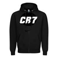 Black Cristiano CR7 Zipper Hoodie - linhVisuals