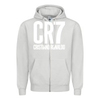 Dove Grey Cristiano CR7 Zipper Hoodie - linhVisuals