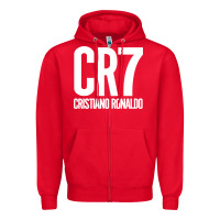Red Cristiano CR7 Zipper Hoodie - linhVisuals