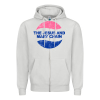 Dove Grey The Jesus And Marychain Zipper Hoodie - linhVisuals