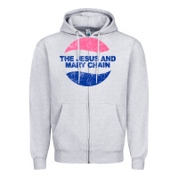 Heather Grey The Jesus And Marychain Zipper Hoodie - linhVisuals
