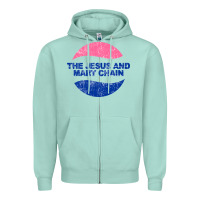 Seafoam The Jesus And Marychain Zipper Hoodie - linhVisuals