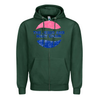 Sports Green The Jesus And Marychain Zipper Hoodie - linhVisuals