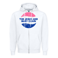 White The Jesus And Marychain Zipper Hoodie - linhVisuals