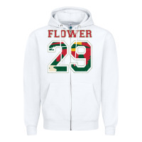 White flower 29 wild goalie fleury minnesota pro ice hockey design Zipper Hoodie - linhVisuals