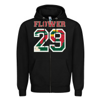 Black flower 29 wild goalie fleury minnesota pro ice hockey design Zipper Hoodie - linhVisuals