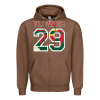 Flower 29 Wild Goalie Fleury Minnesota Pro Ice Hockey Design Zipper Hoodie | Teevron