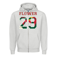 Dove Grey flower 29 wild goalie fleury minnesota pro ice hockey design Zipper Hoodie - linhVisuals