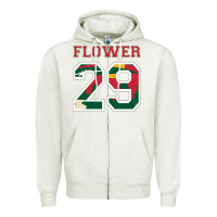 Oatmeal Heather flower 29 wild goalie fleury minnesota pro ice hockey design Zipper Hoodie - linhVisuals