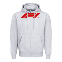 Heather Grey the official Zipper Hoodie - linhVisuals