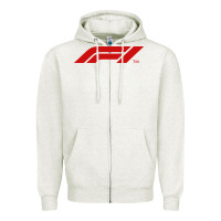 Oatmeal Heather the official Zipper Hoodie - linhVisuals