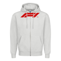 Dove Grey the official Zipper Hoodie - linhVisuals