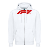 White the official Zipper Hoodie - linhVisuals