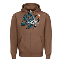Chestnut the barracuda san jose Zipper Hoodie - linhVisuals