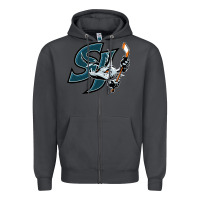 Smoke the barracuda san jose Zipper Hoodie - linhVisuals