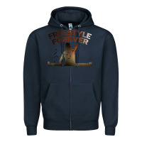 Navy freestyle dj 80s electronic dance music great concert Zipper Hoodie - linhVisuals