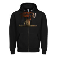 Black freestyle dj 80s electronic dance music great concert Zipper Hoodie - linhVisuals