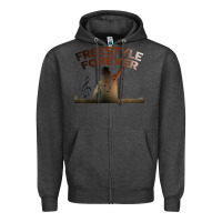 Charcoal Heather freestyle dj 80s electronic dance music great concert Zipper Hoodie - linhVisuals