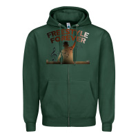 Sports Green freestyle dj 80s electronic dance music great concert Zipper Hoodie - linhVisuals