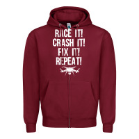 Funny Drone Racing Design Men Women Drone Pilot Rc Racers Zipper Hoodie | Teevron