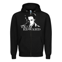 Black twilight bella jacob edward Zipper Hoodie - linhVisuals