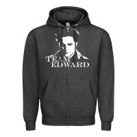 Charcoal Heather twilight bella jacob edward Zipper Hoodie - linhVisuals