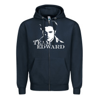 Navy twilight bella jacob edward Zipper Hoodie - linhVisuals